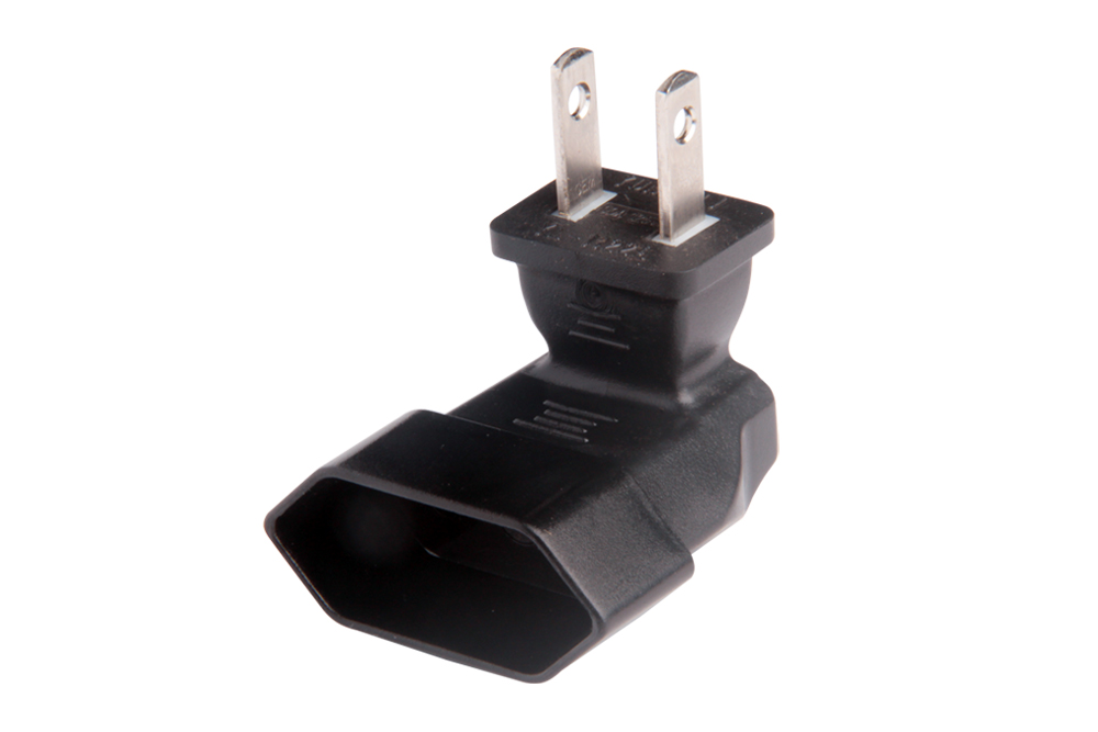 Europe Angled to USA Adapter (YL-1122L)