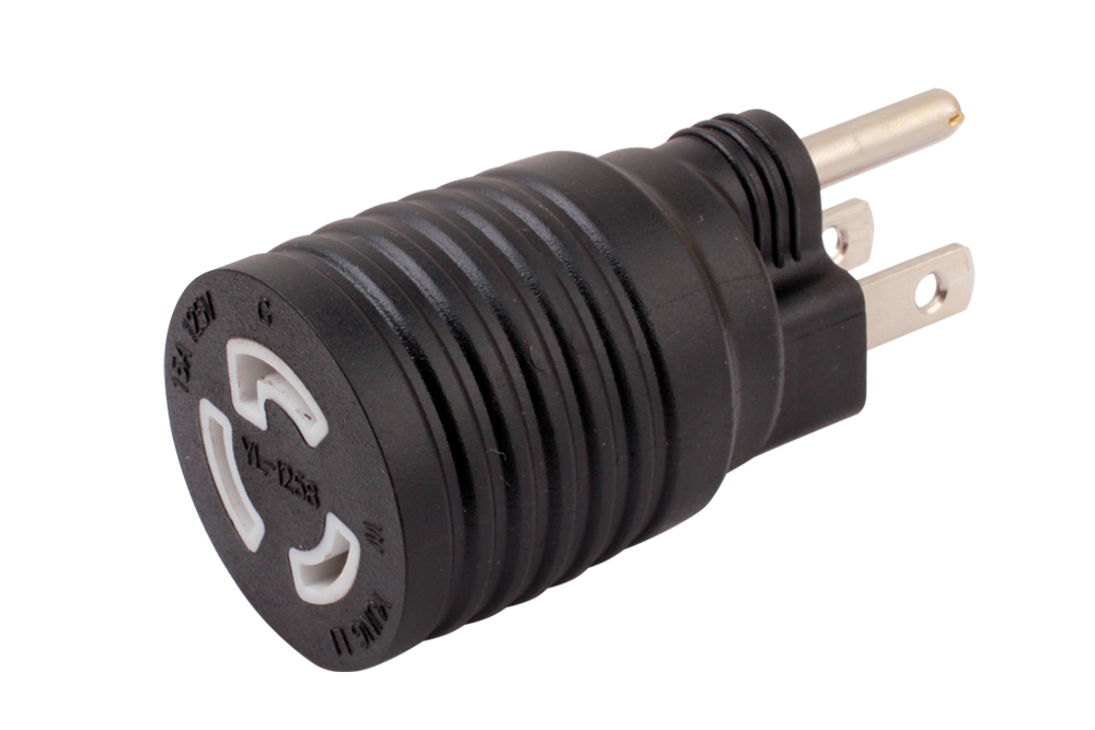 NEMA L5-15R to NEMA 5-15P Adapter (YL-1258)