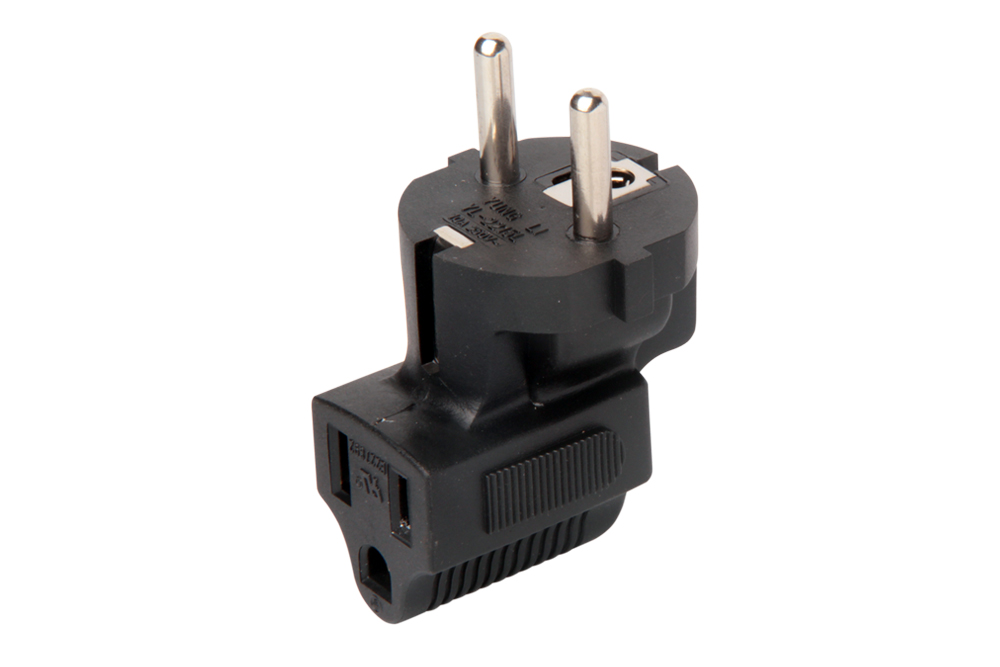 USA Angled to Europe Adapter (YL-2215L)