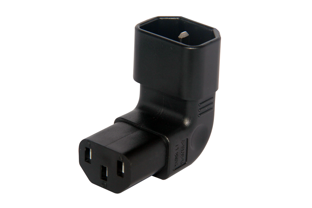 IEC C13 Angled to C14 Adapter (YL-3212L-2)