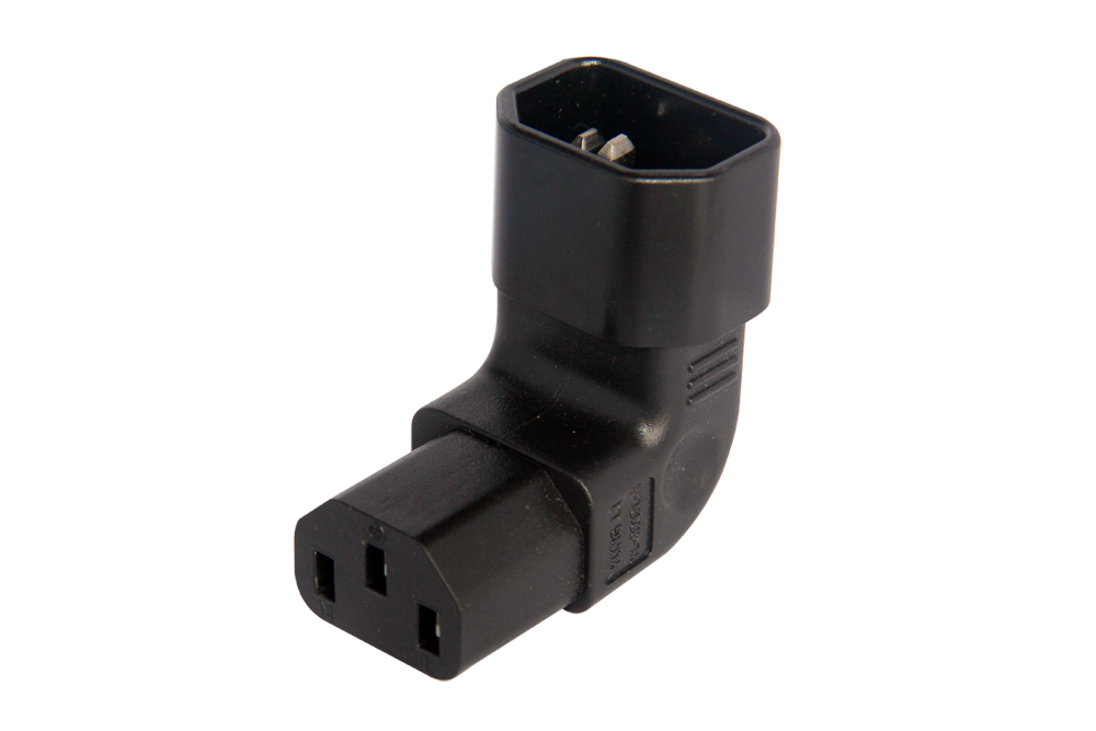 IEC C13 Angled to C14 Adapter (YL-3212L-3)