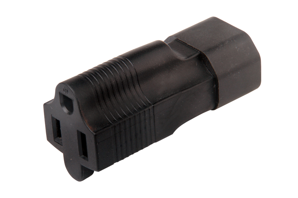 NEMA 5-15R to IEC C14 Adapter (YL-3215)