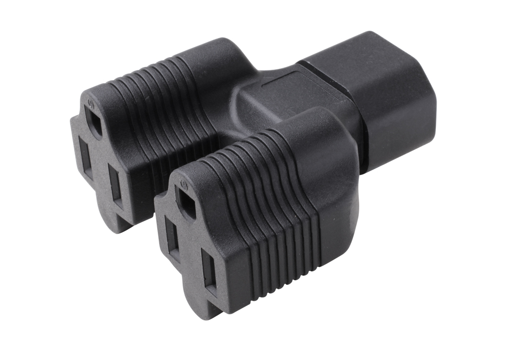 NEMA 5-15Rx2 to IEC C14 Adapter (YL-321515)