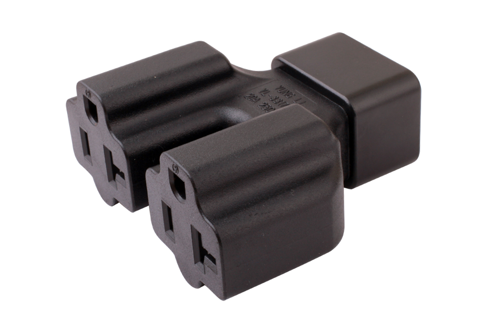 NEMA 5-20Rx2 to IEC C20 Adapter (YL-331717)