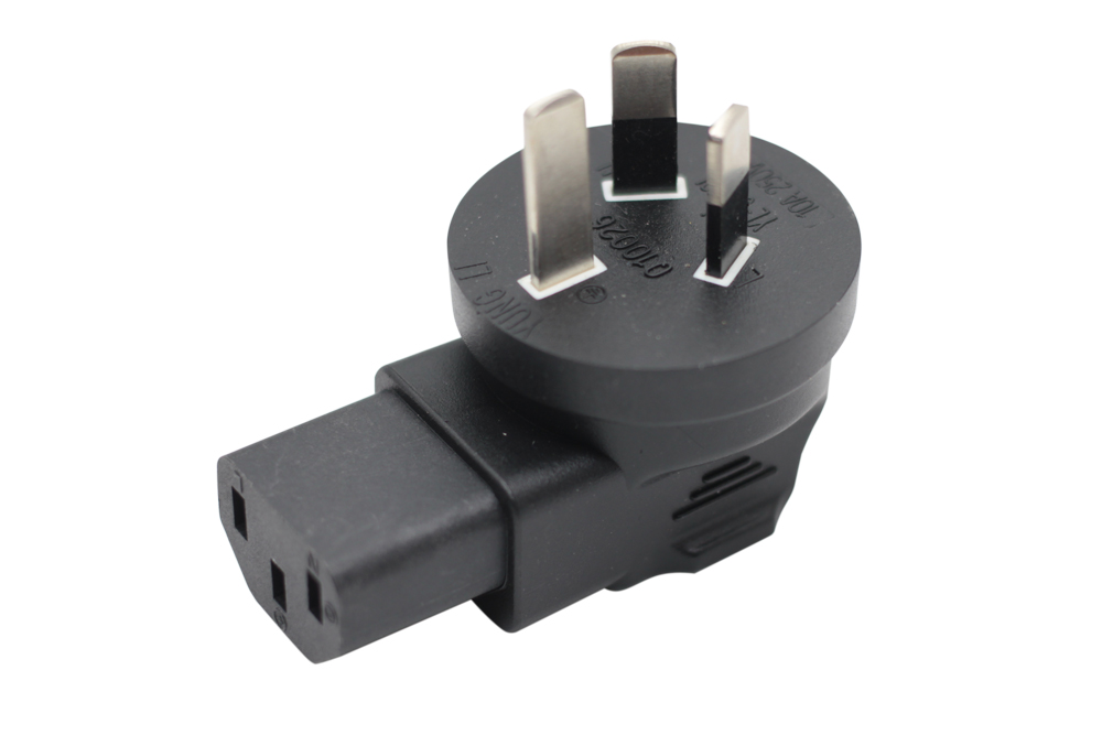 IEC C13 Angled to Australia Adapter (YL-3512L)