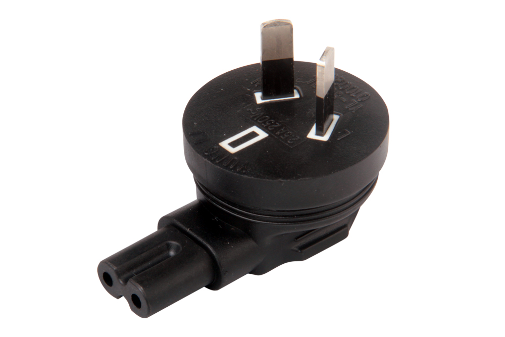 IEC C7 Angled to Australia Adapter (YL-3613L)