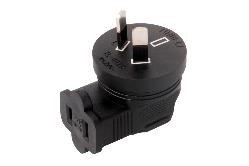 USA Angled to Australia Adapter (YL-3621L)