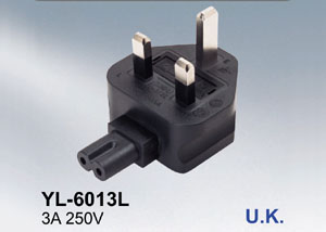 IEC C7 to Angled UK (Three Phase) (YL-6013L)